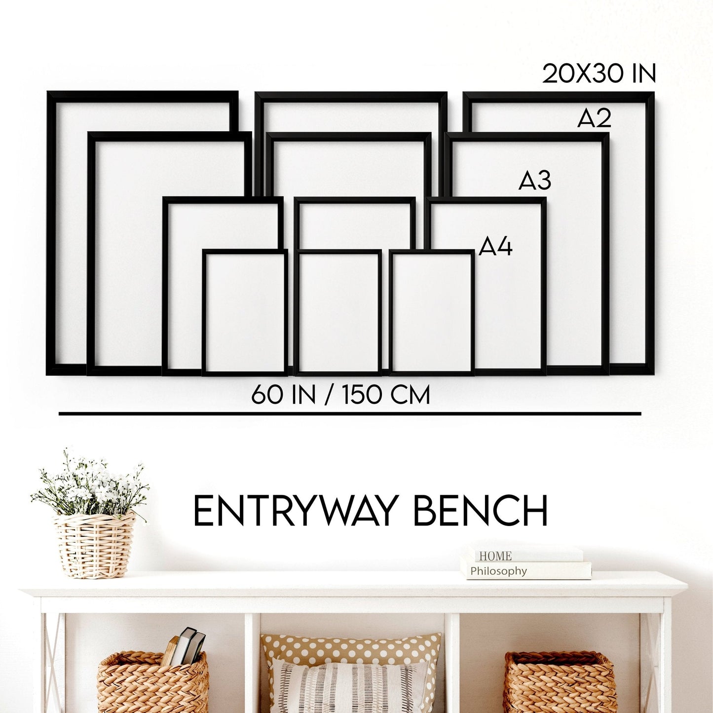 Wall Decor For Hallway | Set of 2 Urban Skyscrapers Wall art Prints